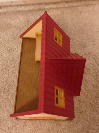 Lote casa Sylvanian families, 3 Figuras y muebles