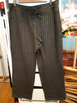 Pantaloni lino grigi tg. 48 italiana