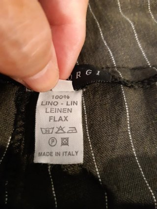 Pantaloni lino grigi tg. 48 italiana