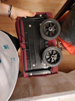Carro de compra plegable de tela