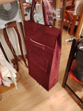 Carro de compra plegable de tela