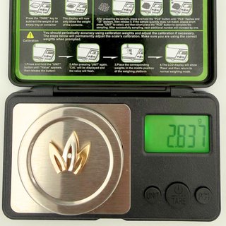 Colgante Oro Combinado con Diamante; 2,84grs.