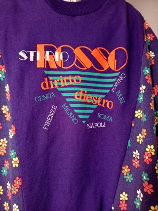 Sudadera/vestido vintage estampado floral