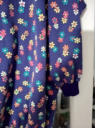 Sudadera/vestido vintage estampado floral
