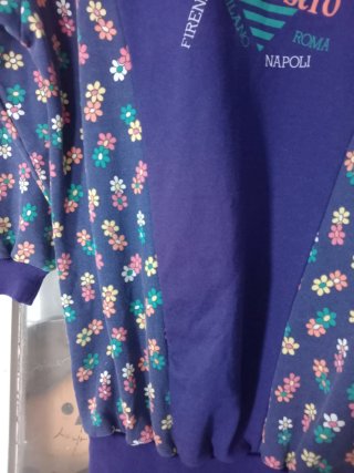 Sudadera/vestido vintage estampado floral