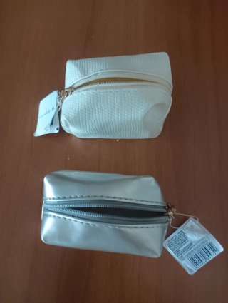 Set 2 mini pochette o portamonete Nuove