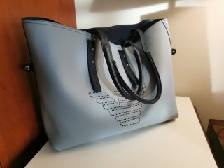 Bolso Shopper Emporio Armani Azul Marino