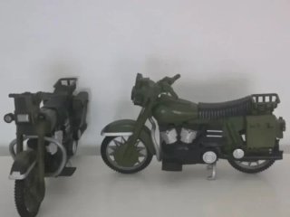 Lote 2 Motos Militares Vintage Geyperman 35cm