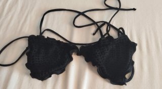 Costume bikini F**k nero