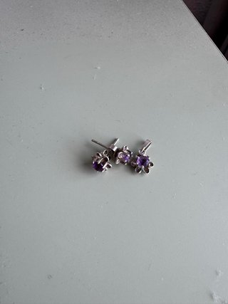 Conjunto Plata: Pendientes y Colgante Flor