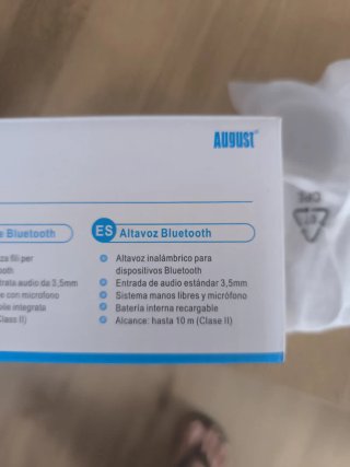 Altavoz Bluetooth August MS425W Portátil
