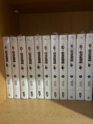 varias sagas de libros.