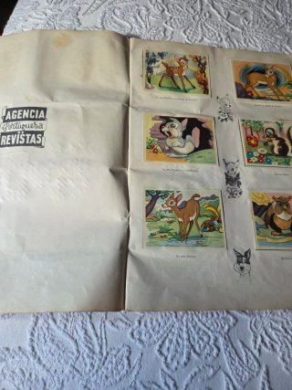Álbum de cromos Bambi antiguo