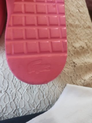 Chanclas Lacoste Rosa