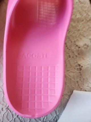 Chanclas Lacoste Rosa