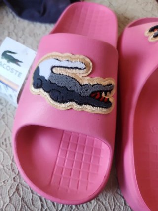 Chanclas Lacoste Rosa
