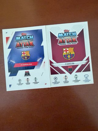 2 Cromos Messi Topps Champions League