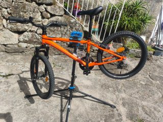 Bicicleta Decathlon 20 Naranja