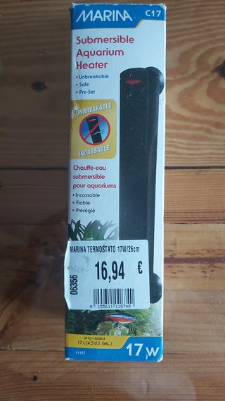 Calentador Acuario Sumergible Marina 17W