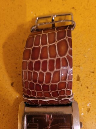 Reloj Sami Marrón Piel Cocodrilo