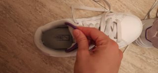 Zapatillas Puma Blancas y Rosas