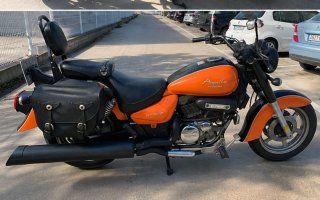 Hyosung Aquila GV 125 Cruiser Naranja/Negra