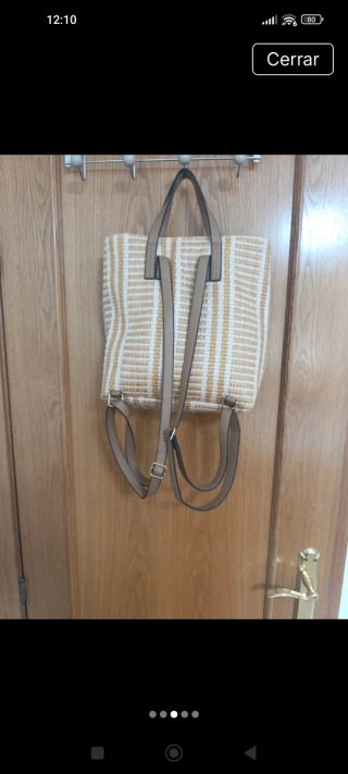 Mochila Simosastre Beige y Marrón