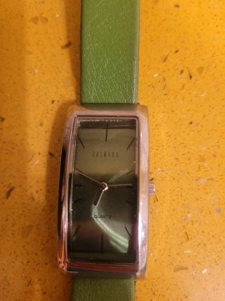 Reloj Belmore Pulsera Verde y Plata