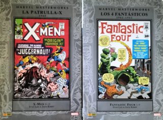 2 tomos Marvel Masterworks: X-Men y Fantastic Four