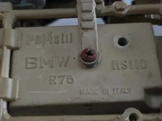 Maqueta Moto BMW R75 Sidecar Militar 1941 Pocher