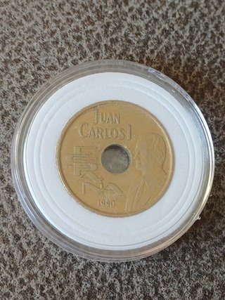Moneda conmemorativa 25 Pesetas Juan Carlos I 1990