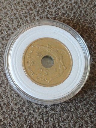 Moneda conmemorativa 25 Pesetas Juan Carlos I 1990