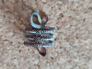Anillo Serpiente Gótico Punk Ajustable