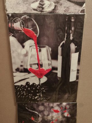 Cuadros Decoración Vino Tinto