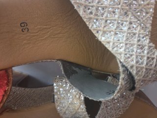 Sandali Valentina Beige/Oro Tg 39