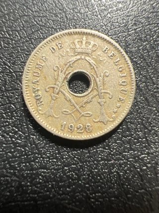 Moneda Antigua Bélgica 1912 Alberto I