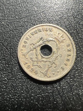 Moneda Antigua Bélgica 1912 Alberto I