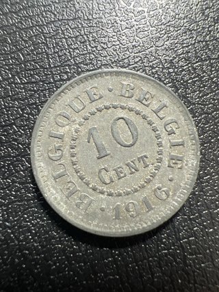 Moneda Antigua Bélgica 1912 Alberto I