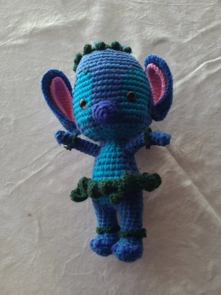 Amigurumi Stitch Hawaiano Crochet Hecho a Mano