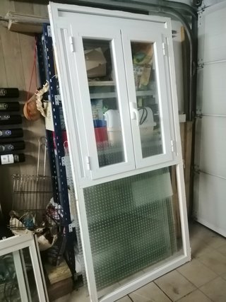 Ventana aluminio y madera