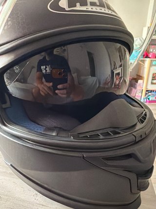 Casco moto HJC IS-17 Talla XS Negro Mate/Gris