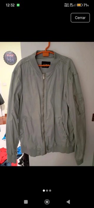 Chaqueta bomber gris LEFTIES