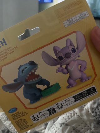 Figuras de Stitch y Ángel Disney