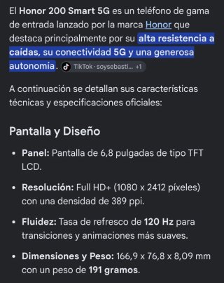 Honor 200 Smart 5G Negro
