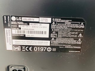 TV LG 49” 4K Smart TV 49UJ6651V