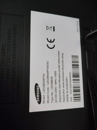 Samsung TV 32 pulgadas. No funciona imagen.
