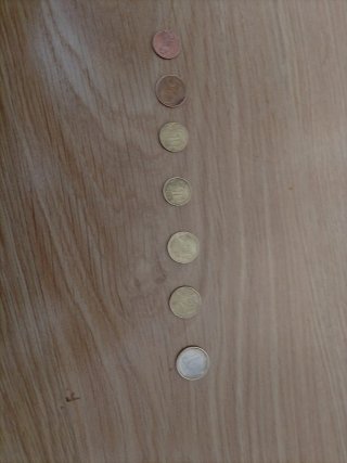 Pak 7 monedas valiosas variadas