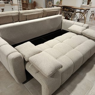 Sofá Cama Beige 235cm