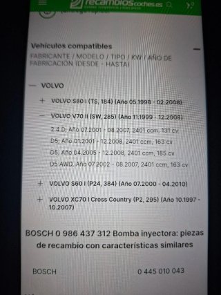 Bomba Inyectora Volvo