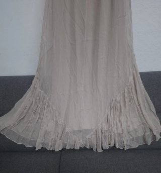 Vestido de verano beige talla S